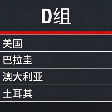 2026世界杯D组分析──美国、巴拉圭、澳大利亚、土耳其赔率与出线预测